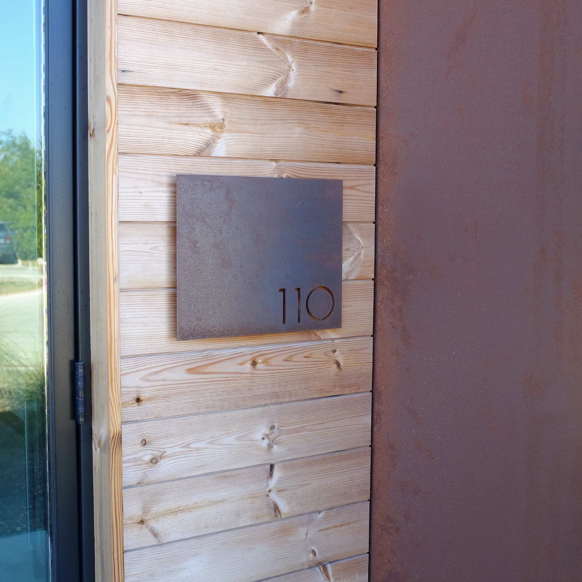 Bold MFG & Supply Address Numbers Bouldin House Numbers - Raw Steel