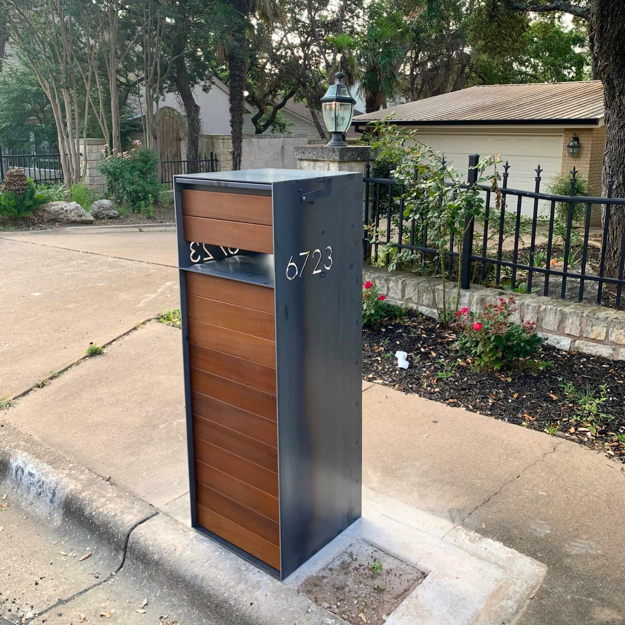 Bold MFG & Supply Mailbox Overland Mailbox - Steel & Ipe Wood
