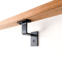 Bold MFG & Supply Handrail Bracket Matte Black Farmhouse Handrail Bracket