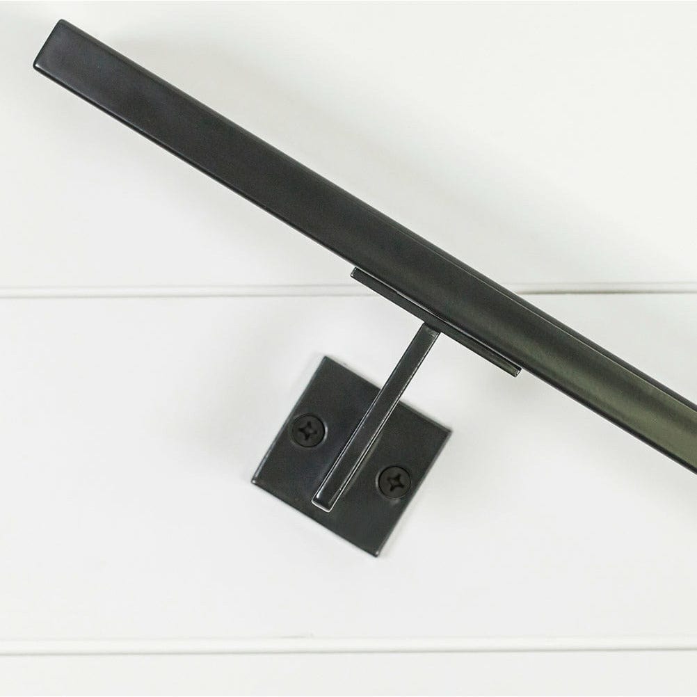 Bold MFG & Supply Handrail Bracket Matte Black Linear Handrail Bracket