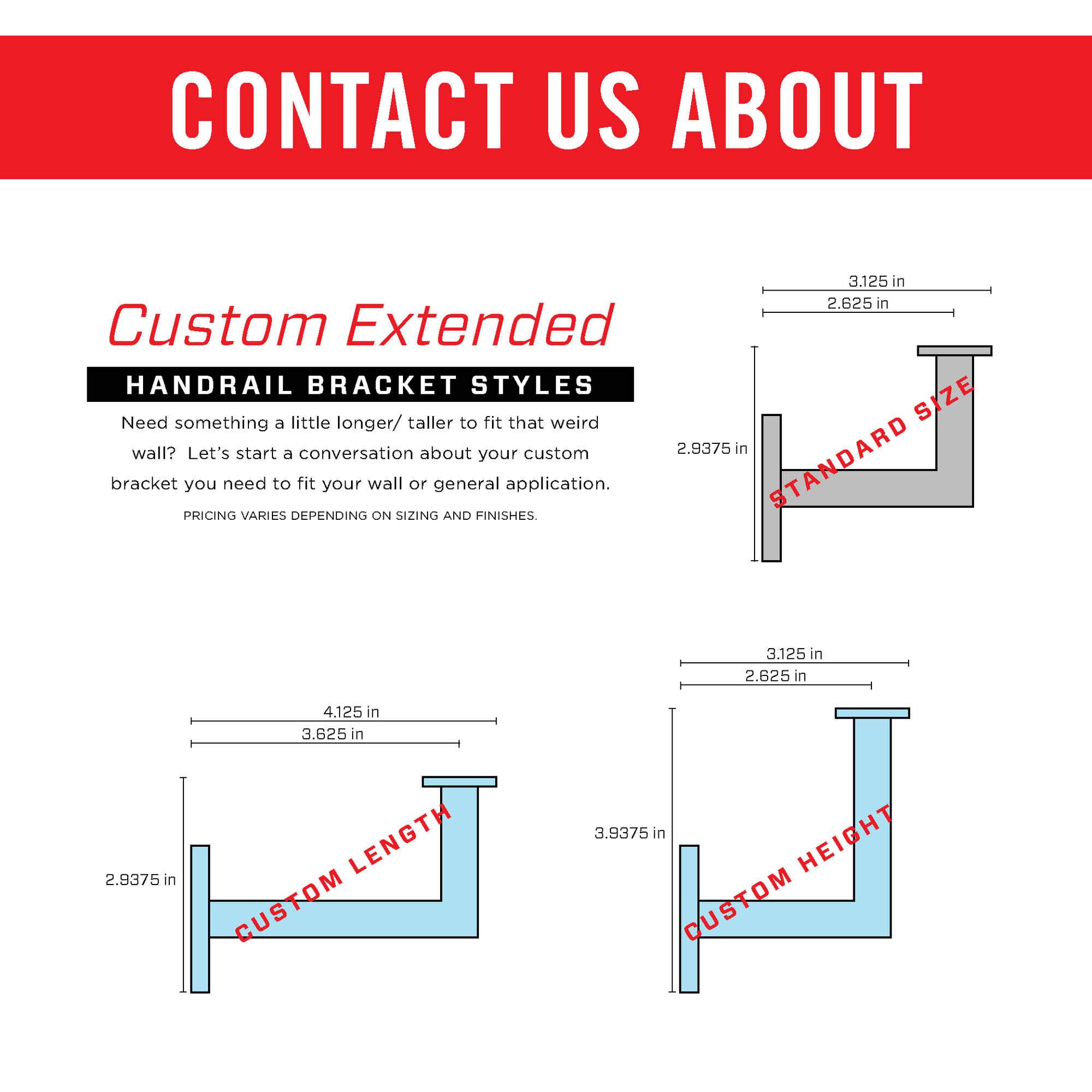 Bold MFG & Supply Handrail Bracket Matte Black Minimal Handrail Bracket