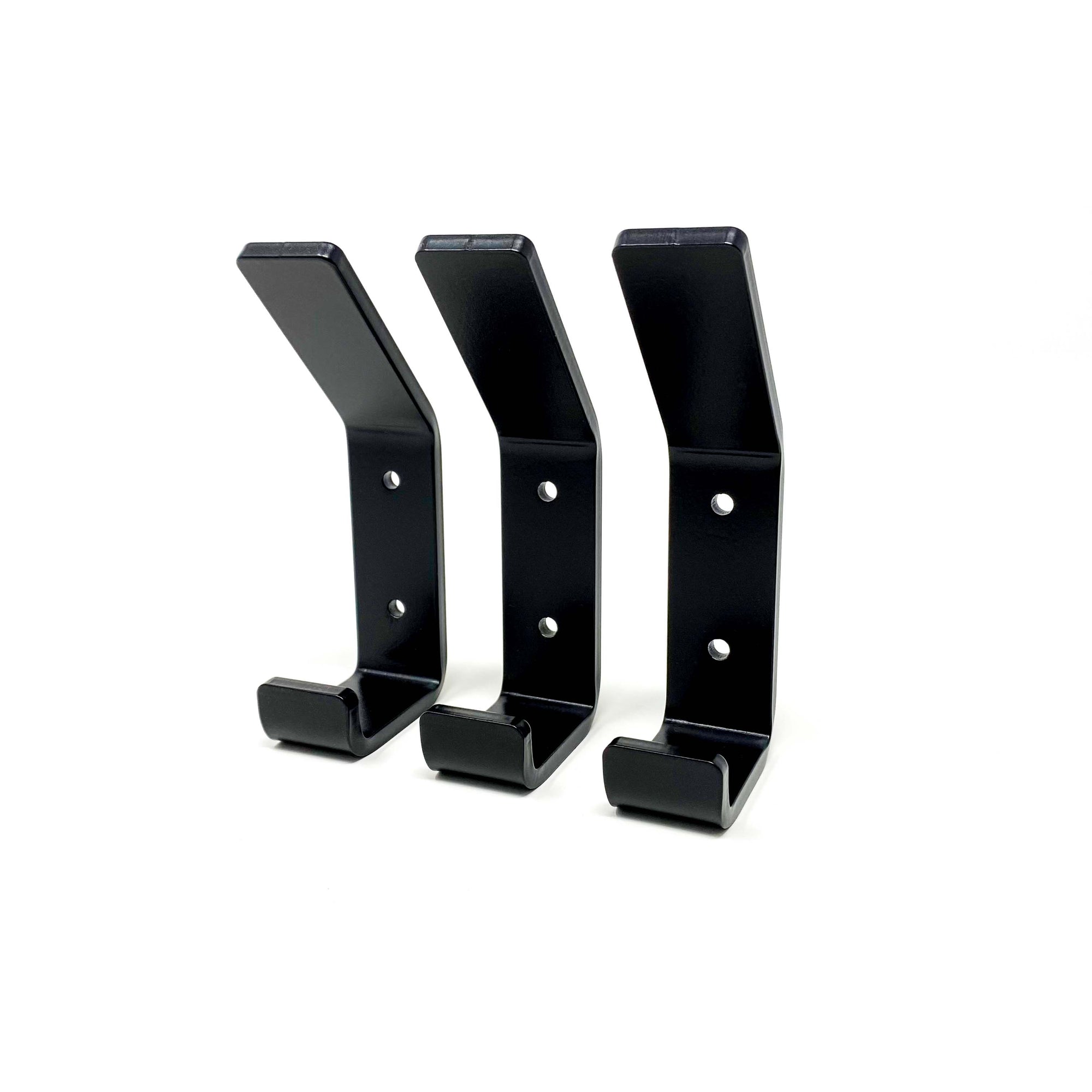 Bold MFG & Supply Hook Matte Black Double Hook - 3 Pack