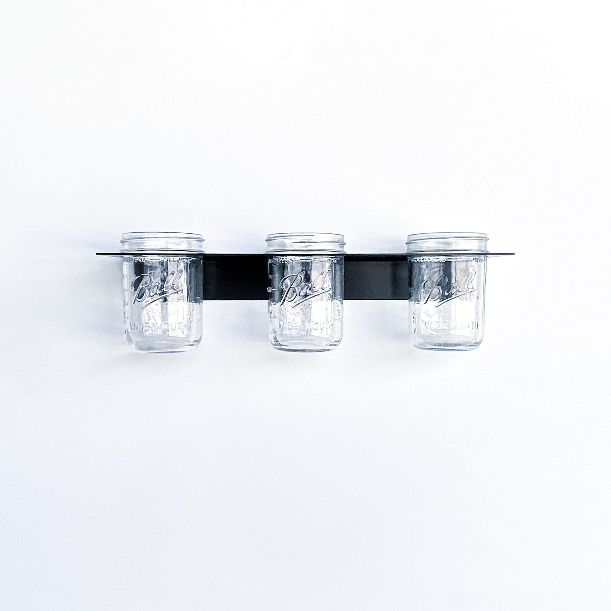 Bold MFG & Supply Storage & Organization Triple Mason Jar Shelf