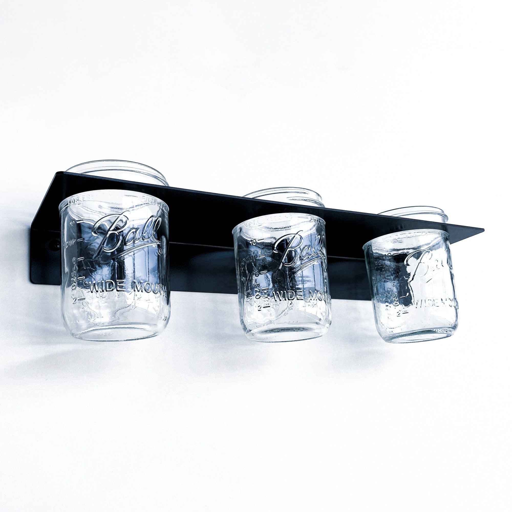 Bold MFG & Supply Storage & Organization Triple Mason Jar Shelf