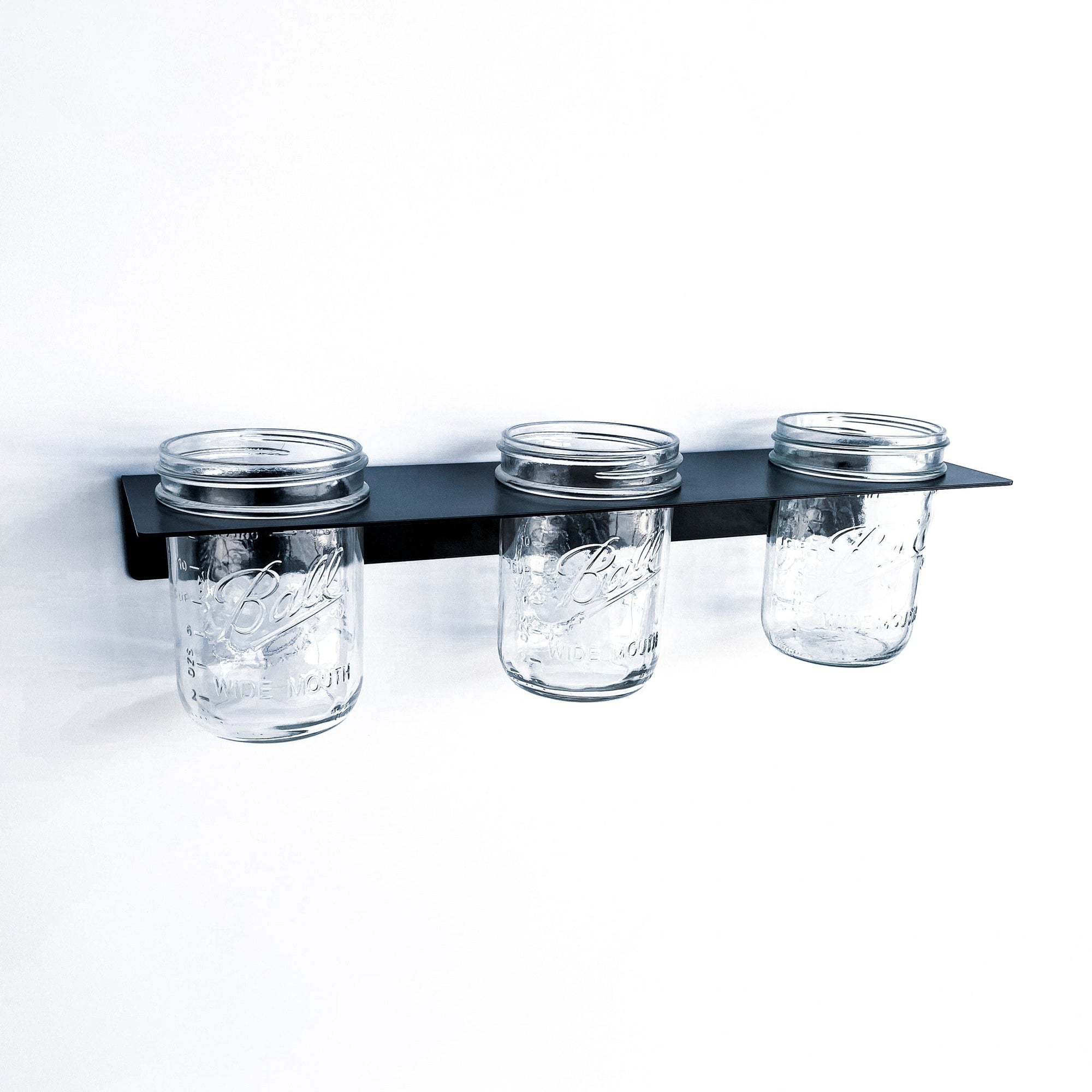 Bold MFG & Supply Storage & Organization Triple Mason Jar Shelf