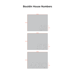 Bold MFG & Supply Address Numbers Copy of Bouldin House Numbers