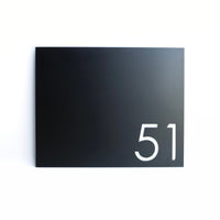 Bold MFG & Supply Address Numbers Painted Bouldin House Numbers - Matte Black