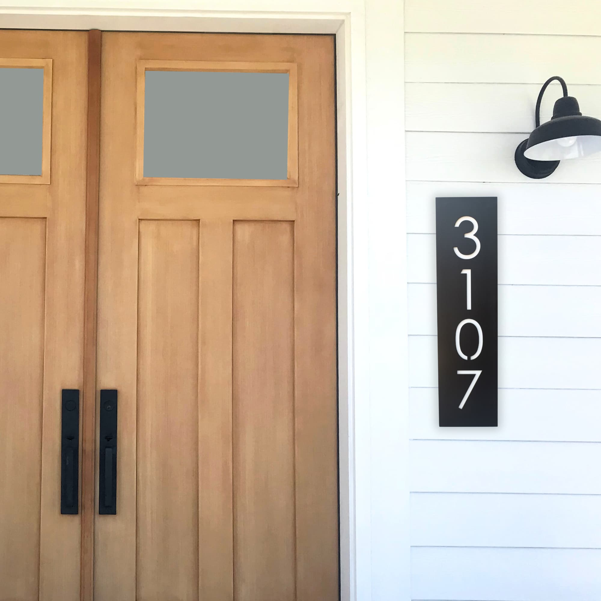 Bold MFG & Supply Address Numbers Painted Congress House Numbers - Matte Black