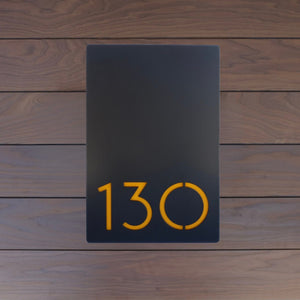 Bold MFG & Supply Address Numbers Painted Fairmont House Numbers - Matte Black