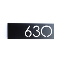 Bold MFG & Supply Address Numbers Painted Monroe House Numbers - Matte Black