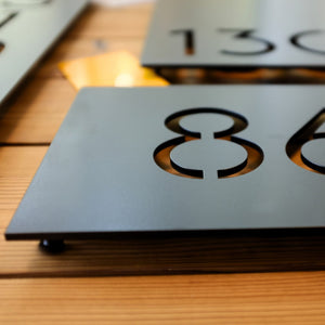 Bold MFG & Supply Address Numbers Painted Monroe House Numbers - Matte Black