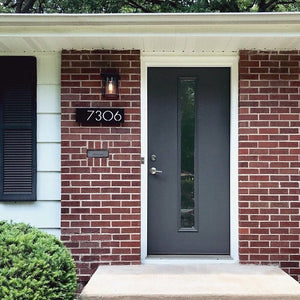Bold MFG & Supply Address Numbers Painted Monroe House Numbers - Matte Black
