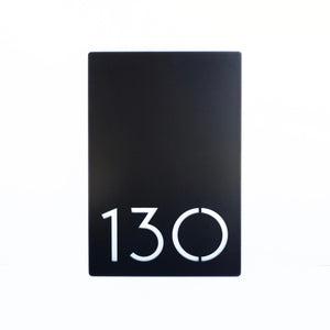 Bold MFG & Supply Address Numbers Painted NO NAME House Numbers - Matte Black