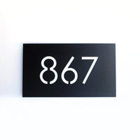 Bold MFG & Supply Address Numbers Painted Pemberton House Numbers - Matte Black