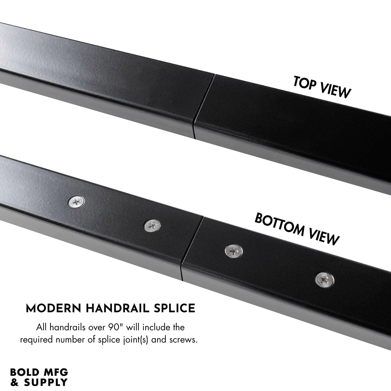 Bold MFG & Supply Handrail Modern Profile Handrail Kit