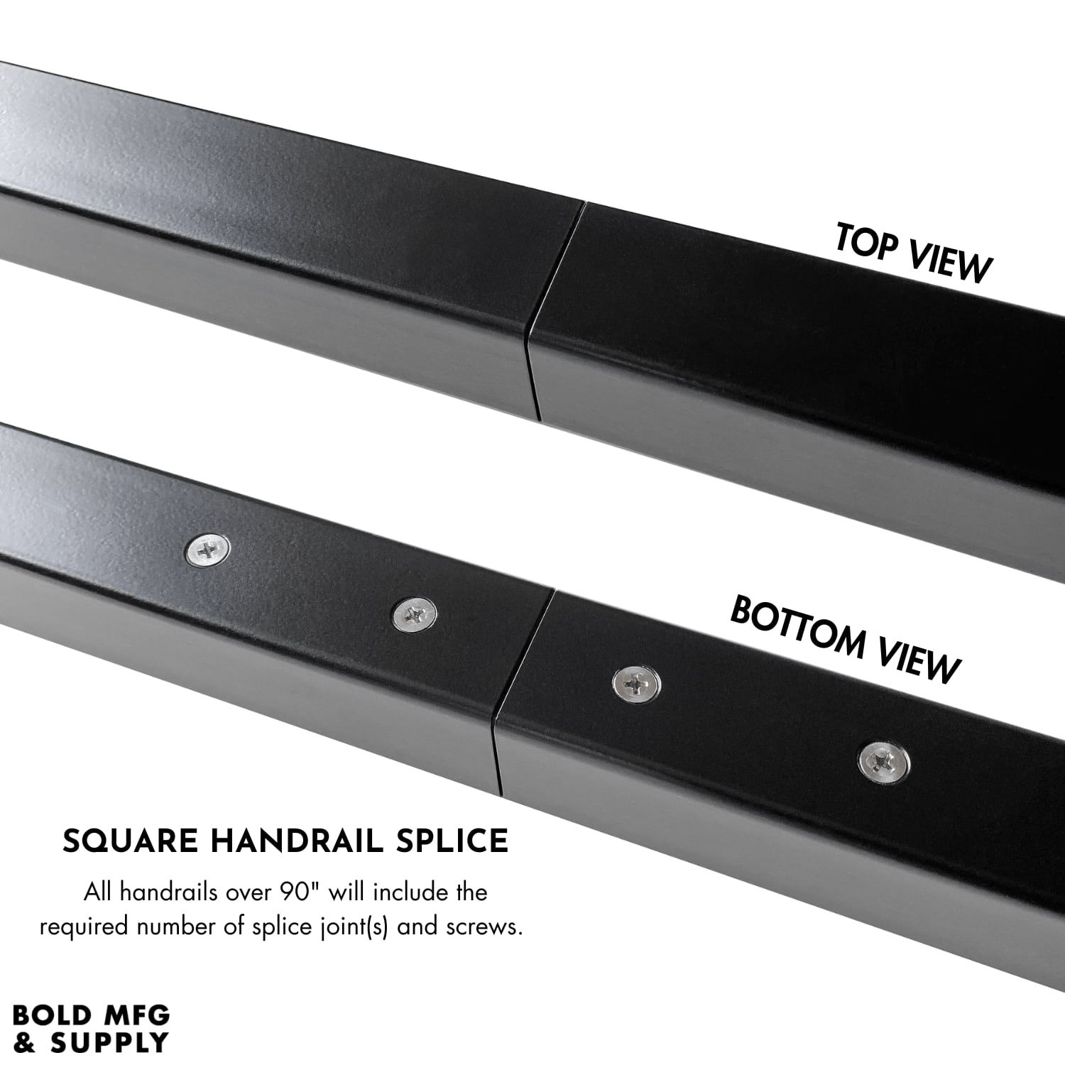 Square Profile Handrail Kit - Bold MFG & Supply