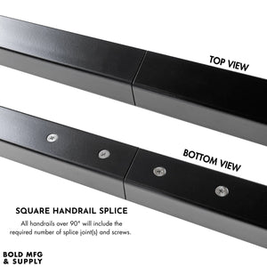 Bold MFG & Supply Handrail Square Profile Handrail Kit