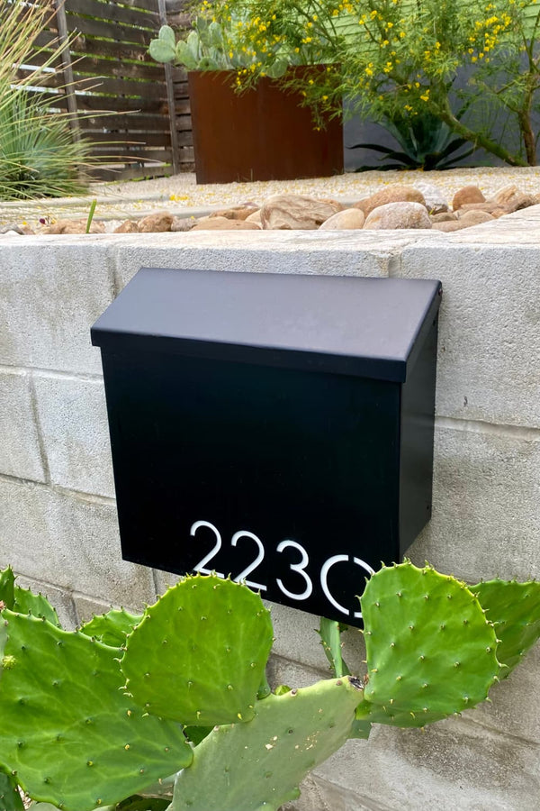 Painted Exposition Mailbox - Matte Black - Bold MFG & Supply