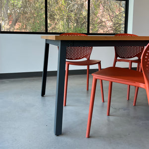 Bold MFG & Supply The Travis Modern Splayed Table Base Frame