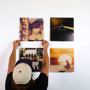 Bold MFG & Supply The Vinyl Collection Alpha, Wall Mount Vinyl Record Holder - 4 Pack