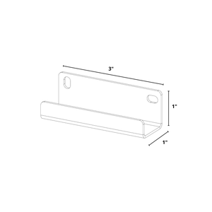 Bold MFG & Supply The Vinyl Collection Alpha, Wall Mount Vinyl Record Holder - 4 Pack