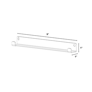 Bold MFG & Supply The Vinyl Collection Bravo Wide, Wall Mount Vinyl Record Holder - 4 Pack