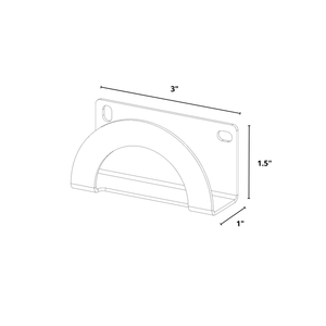 Bold MFG & Supply The Vinyl Collection Charlie, Wall Mount Vinyl Record Holder - 4 Pack