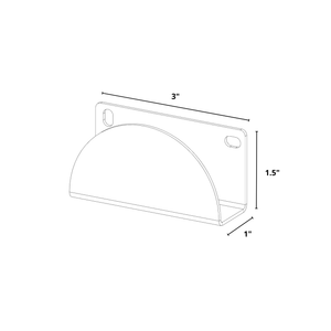 Bold MFG & Supply The Vinyl Collection Delta, Wall Mount Vinyl Record Holder - 4 Pack