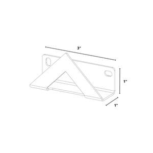Bold MFG & Supply The Vinyl Collection Echo, Wall Mount Vinyl Record Holder - 4 Pack