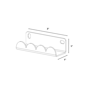Bold MFG & Supply The Vinyl Collection Juliet, Wall Mount Vinyl Record Holder - 4 Pack