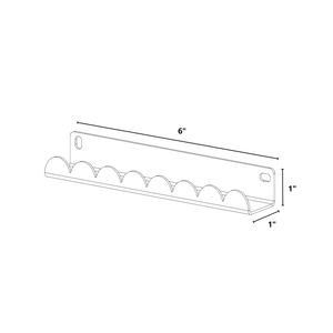 Bold MFG & Supply The Vinyl Collection Juliet Wide, Wall Mount Vinyl Record Holder - 4 Pack