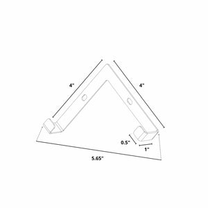 Bold MFG & Supply The Vinyl Collection Lima - Wall Mount Vinyl Record Holder - 4 Pack