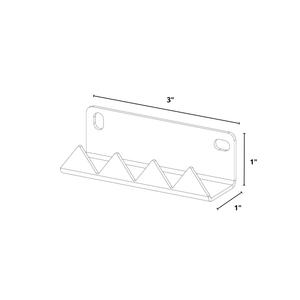 Bold MFG & Supply The Vinyl Collection Romeo, Wall Mount Vinyl Record Holder - 4 Pack