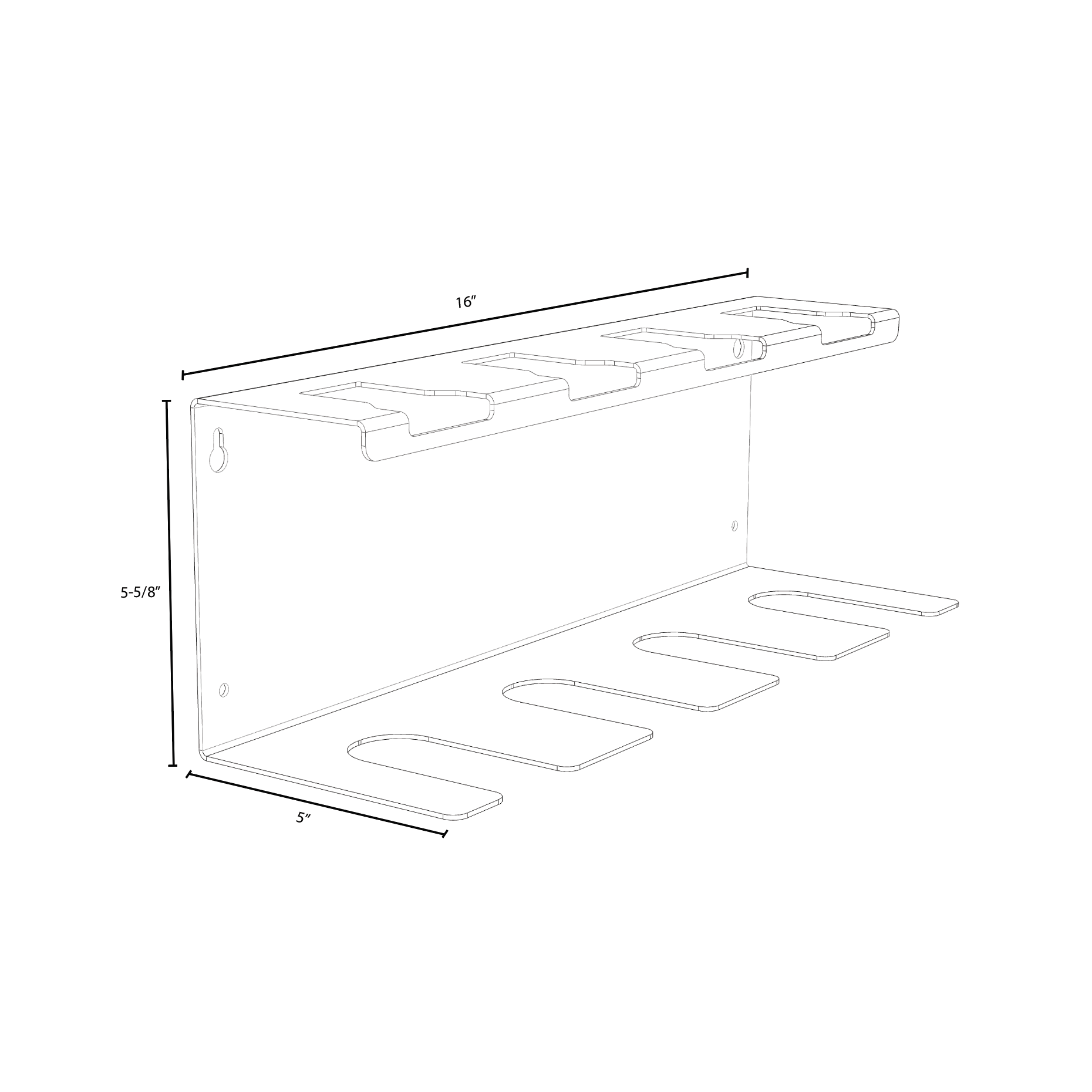 Dewalt 20V Drill and Battery Shelf Bold MFG & Supply
