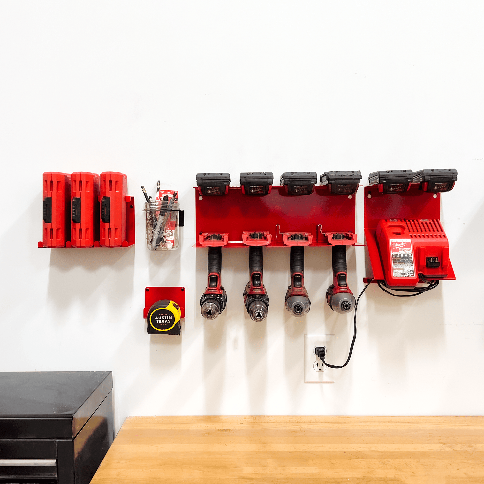 Milwaukee Drill Bit Storage Shelf Bold MFG Supply