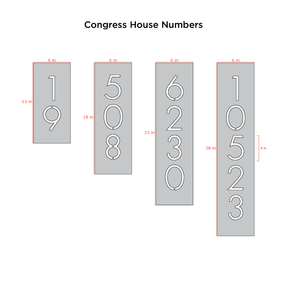 Congress House Numbers Raw Steel Bold MFG Supply congress-house-numbers-raw-steel-bold-mfg-supply