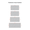 Bold MFG & Supply Address Numbers Pemberton House Numbers