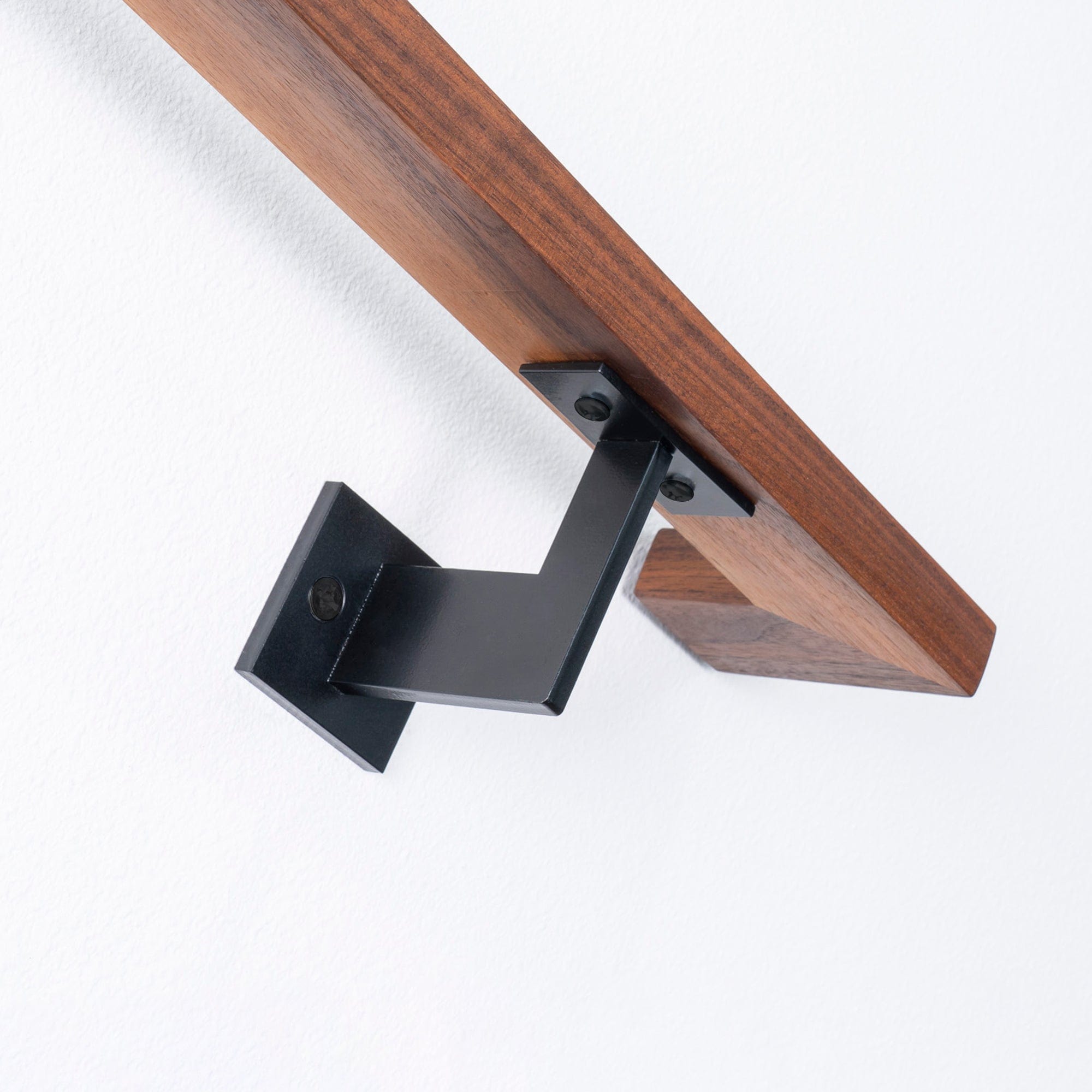 Bold MFG & Supply Handrail Bracket Matte Black Linear Handrail Bracket