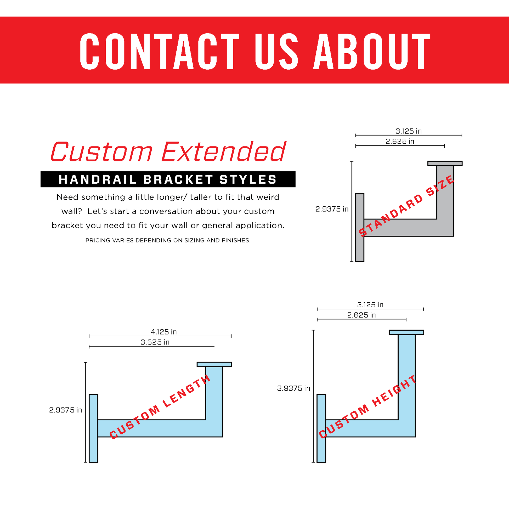 Bold MFG & Supply Handrail Bracket Matte Black Minimal Handrail Bracket