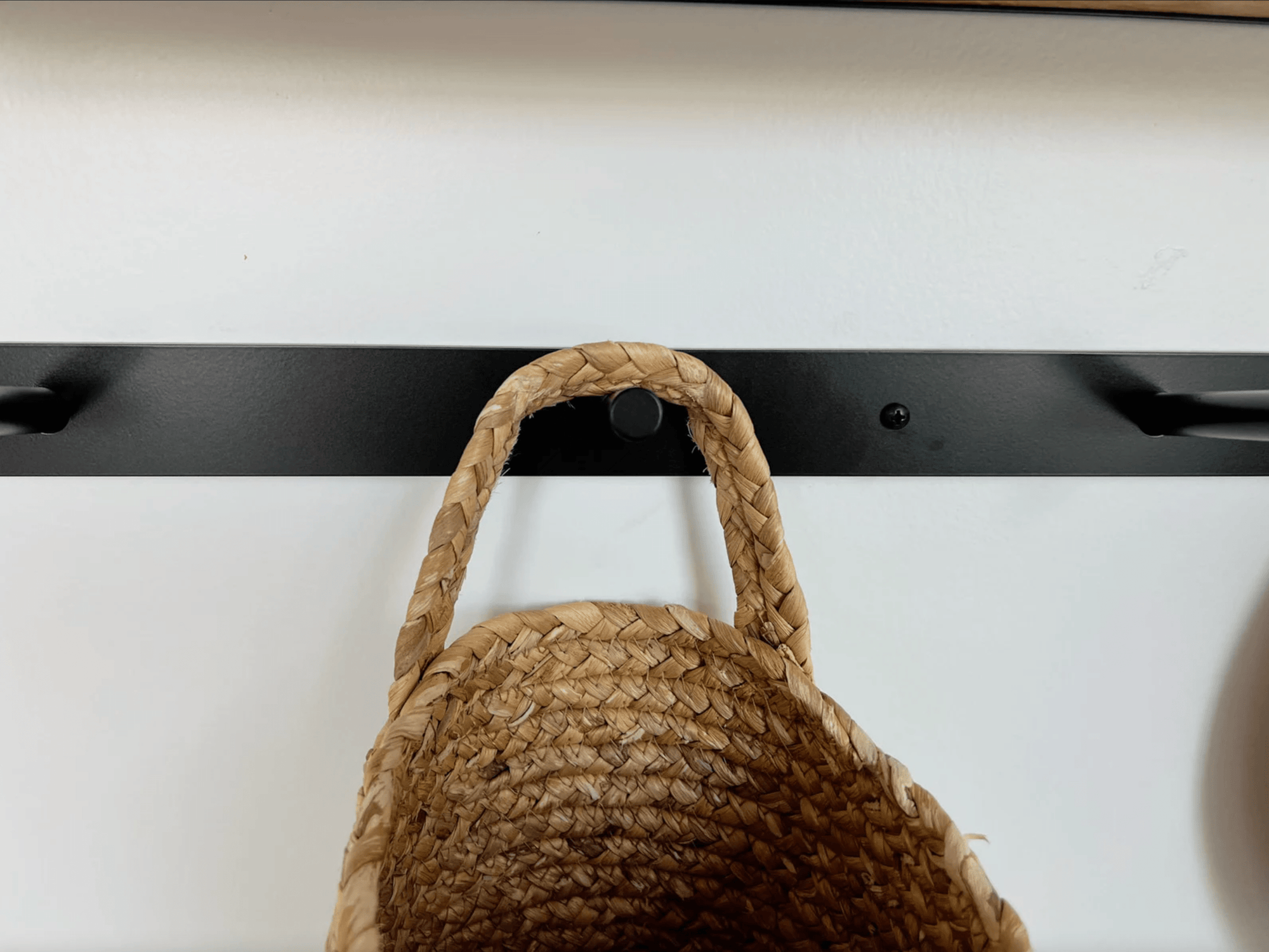 Bold MFG & Supply Hook Tilted Bar Hook Rail - Powder Coated Steel, Steel back bar with 1/2" Round Bar Pegs