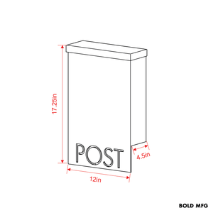 Bold MFG & Supply Mailbox Andover Mailbox - Painted