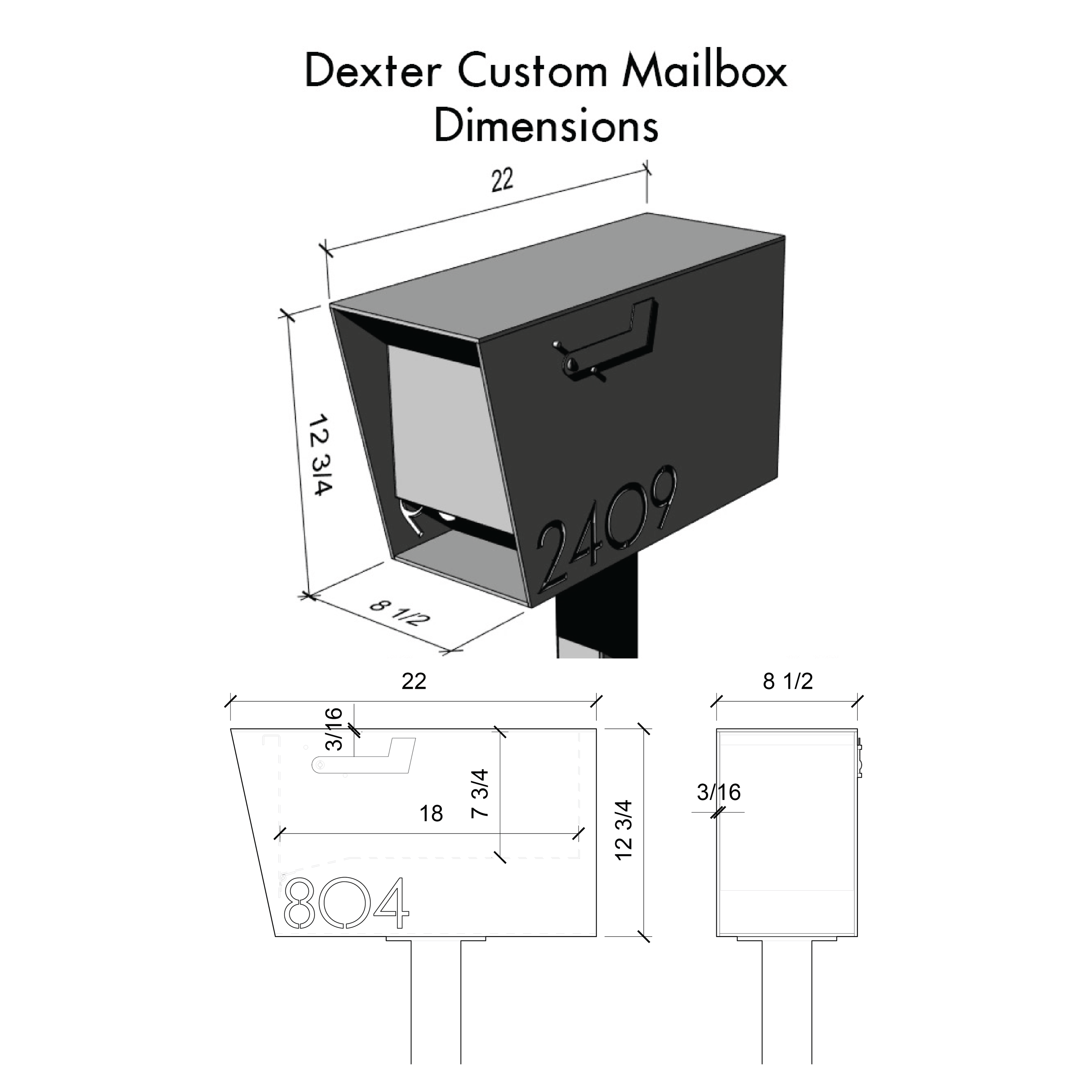 Dexter Mailbox Custom Bold MFG & Supply