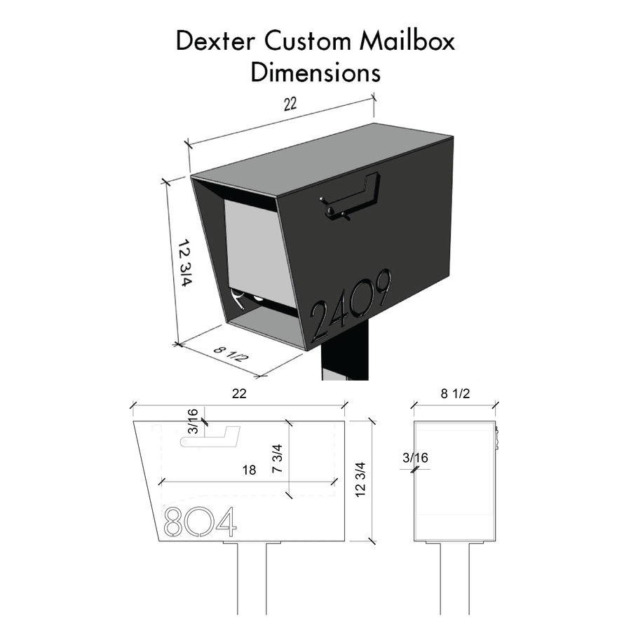Dexter Mailbox Custom Bold MFG & Supply