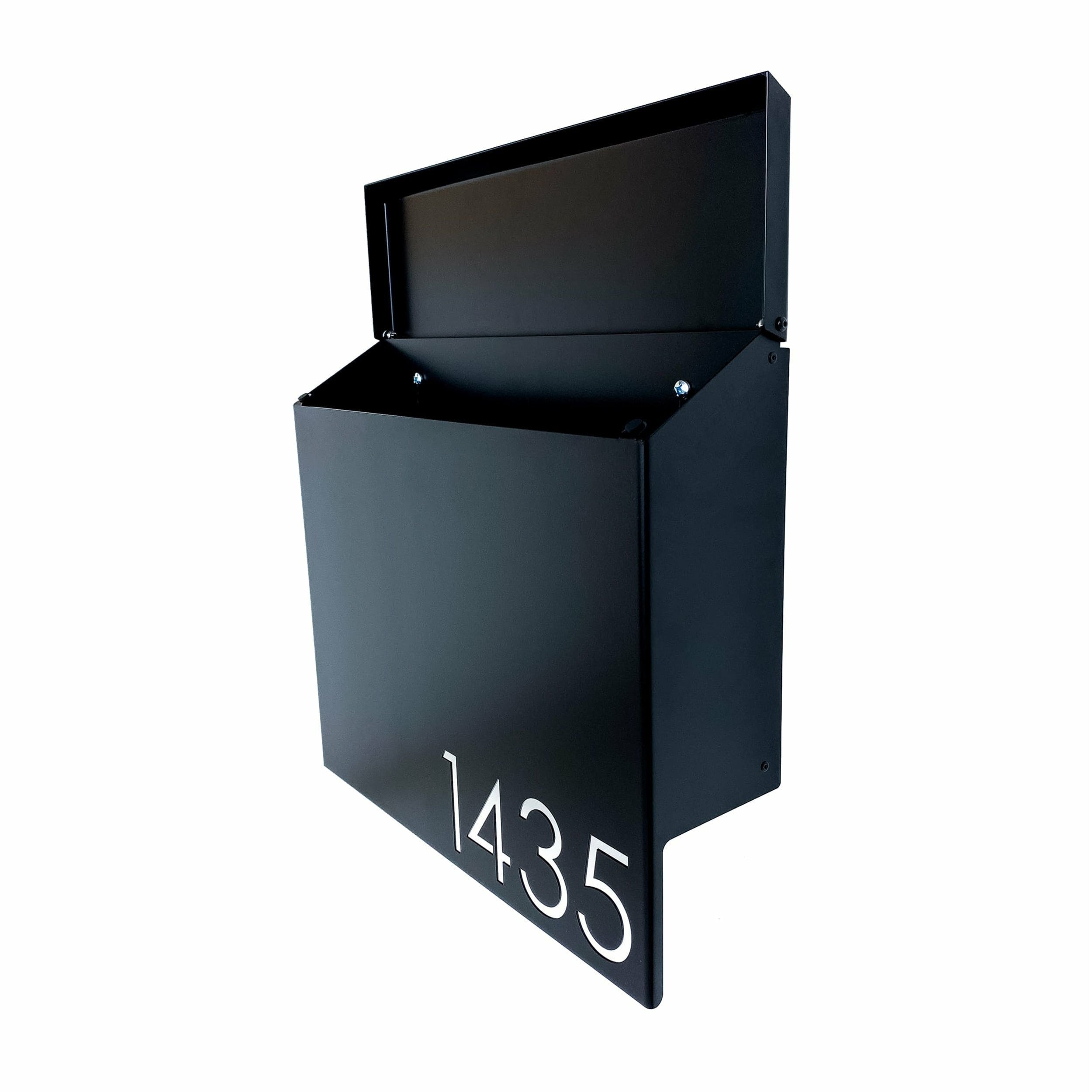Painted Exposition Mailbox - Matte Black - Bold MFG & Supply