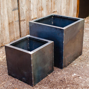 Bold MFG & Supply Planters Oakmont Steel Planters - Cube