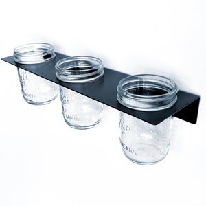 Bold MFG & Supply Storage & Organization Triple Mason Jar Shelf